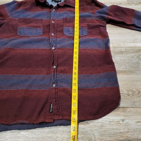 Ocean Current Cotton Flannel Long Sleeve Button Up Shirt Men's Size Medium - Picture 5 of 6